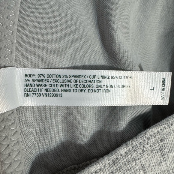 Gray Lace Bra with Spaghetti Straps - Picture 4 of 5